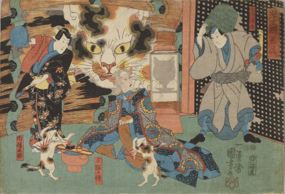 浮世絵に描かれた猫たち 国芳 広重 国貞 豊国 英泉らが描く 浮世絵ねこの世界展 を八王子市夢美術館にて Art Exhibition Tokyo