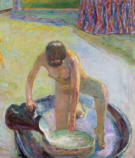 ピエール・ボナール《浴盤にしゃがむ裸婦》
